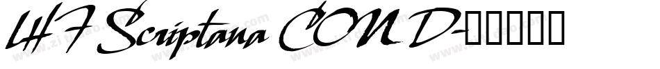 LHF Scriptana COND字体转换
